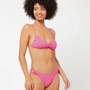 COPY - L*Space Pink Gingham Bikini